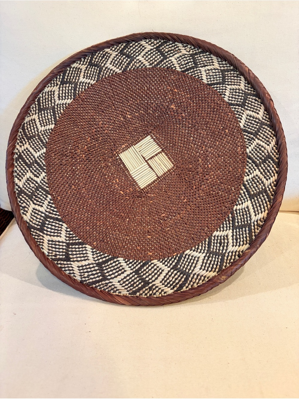 NEW Africa Woven Basket. Made by the Binga people of Zambia/Zimbabwe